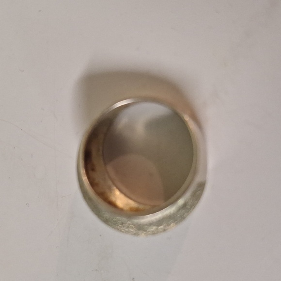 925 silver ring with tiny diamond chips - Picture 3 of 4